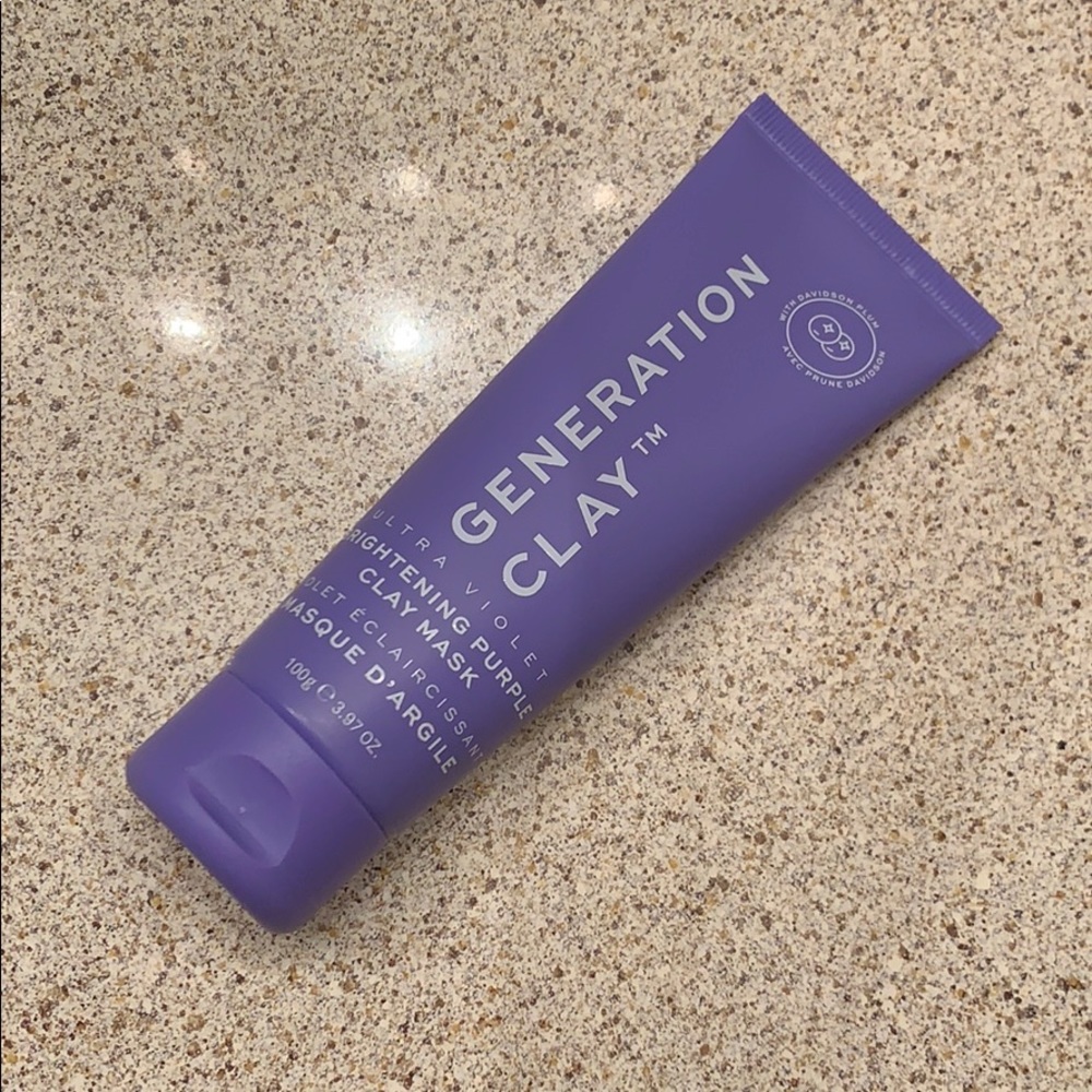 ultra violet brightening purple clay mask